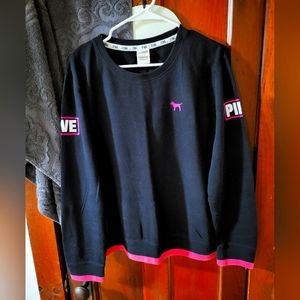 Vs pink crew sweatshirt, size large. 💓